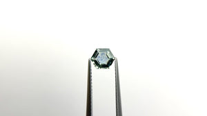0.87ct 6.57x5.52x2.77mm Hexagon Step Cut Sapphire 23088-10