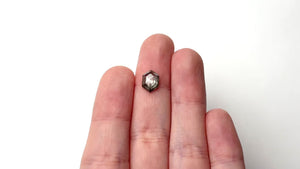 1.72ct 9.67x6.94x3.10mm Hexagon Rosecut 27225-43