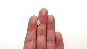 1.01ct 7.51x5.17x3.66mm Fancy White Pear Brilliant 27562-01