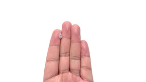 1.18ct 7.41x5.41x3.74mm GIA I2 Faint Grey Oval Brilliant 23894-01