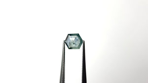 0.95ct 7.55x5.91x2.30mm Hexagon Rosecut Sapphire 22266-48