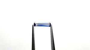 0.32ct 8.95x2.25x1.39mm Cut Corner Rectangle Step Cut Sapphire 23166-01
