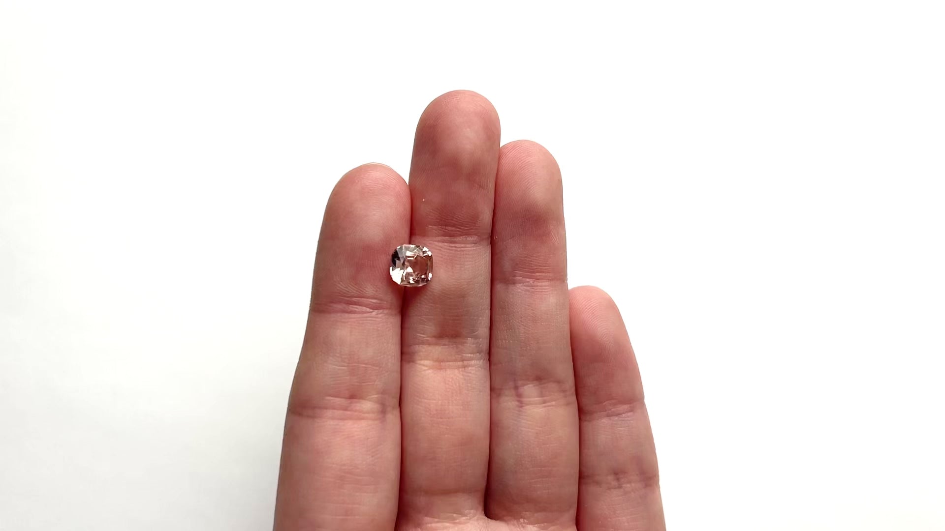 2.36ct 7.51x7.13x4.85mm GIA Padparadscha Cushion Brilliant Sapphire 27417-01