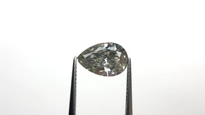 3.19ct 11.90x7.94x5.03mm GIA SI2 Fancy Grey Pear Brilliant 19547-01