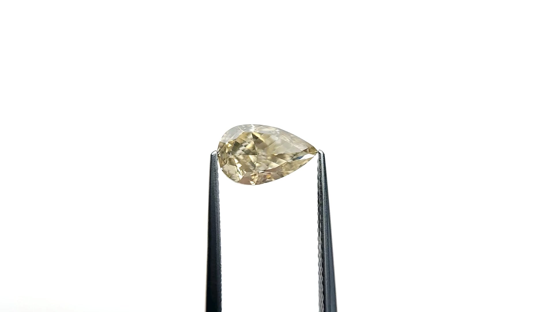 2.23ct 10.76x6.50x4.33mm GIA VVS2 Fancy Brownish Yellow Pear Brilliant 🇨🇦 27709-01