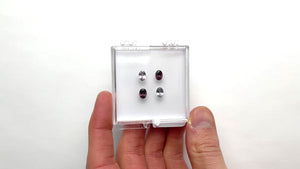 3.92cttw 4pc Oval Brilliant Sapphire Parcel 24675-00
