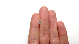 0.91ct 9.95x5.23x2.88mm SI1 K Shield Step Cut 25955-01
