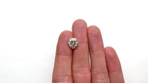 5.10ct 10.28x10.25x7.23mm SI1 C3 Modern Antique Old European Cut 27077-01