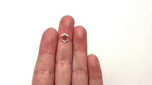 1.02ct 9.42x7.55x1.33mm SI2 L Hexagon Portrait Cut 18878-03
