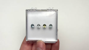 OFFLINE PARCEL 4.11cttw 4pc 6.5x5.5mm Oval Brilliant Sapphire Parcel 26161-04