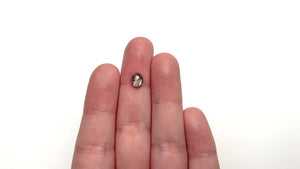 1.25ct 7.03x5.69x3.39mm Oval Rosecut 27538-11