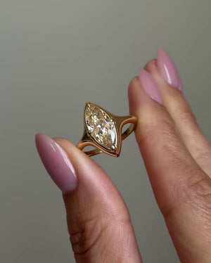 2.01ct Marquise Brilliant <br><b> Maggi Simpkins </b> | Marquise Skinny Signet Ring