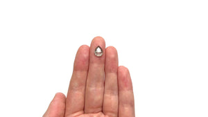 1.87ct 9.63x7.45x3.50mm Pear Rosecut 19743-19