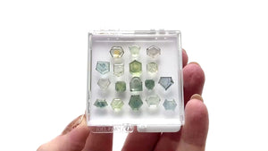 30.21cttw 17pc Geometric Portrait Cut Sapphire Parcel 23469-00