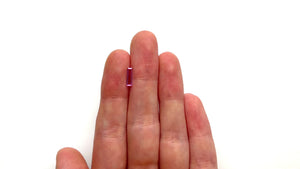 0.31ct 8.55x2.54x1.25mm Baguette Step Cut Sapphire 23151-01
