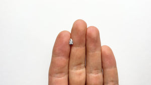 0.45ct 6.80x4.05x2.42mm GIA VVS2 Fancy Greyish Blue Pear Brilliant 24126-01