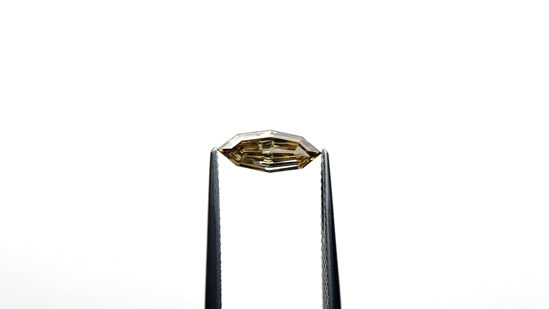 1.00ct 11.46x4.81x2.60mm GIA VS2 Fancy Yellow-Brown Geo Marquise Step Cut 🇿🇦 27525-01