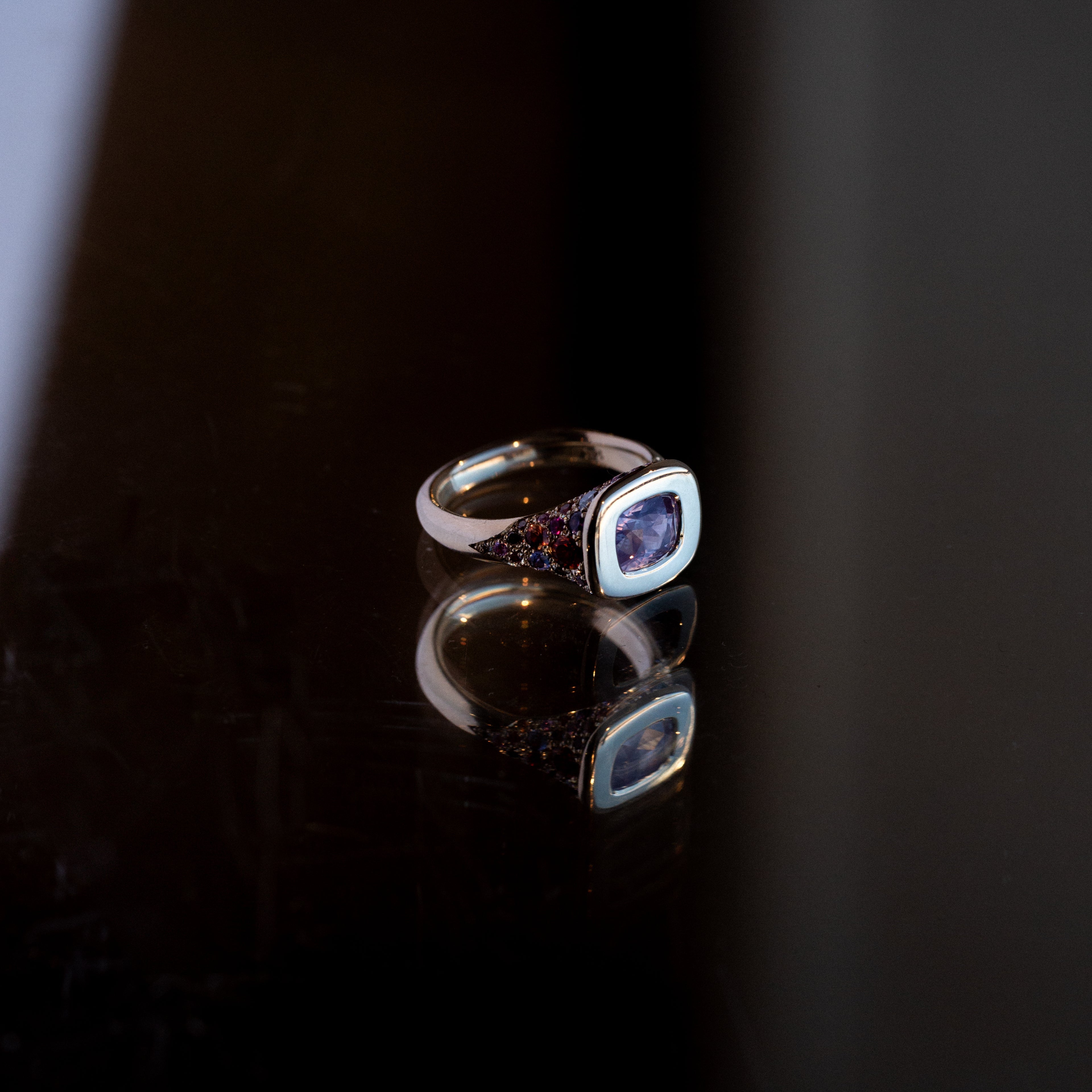 1.74ct Cushion Brilliant Sapphire <br><b> Rokosz x Misfit x Everywhere Taos </b>| Sapphire Ring Collab