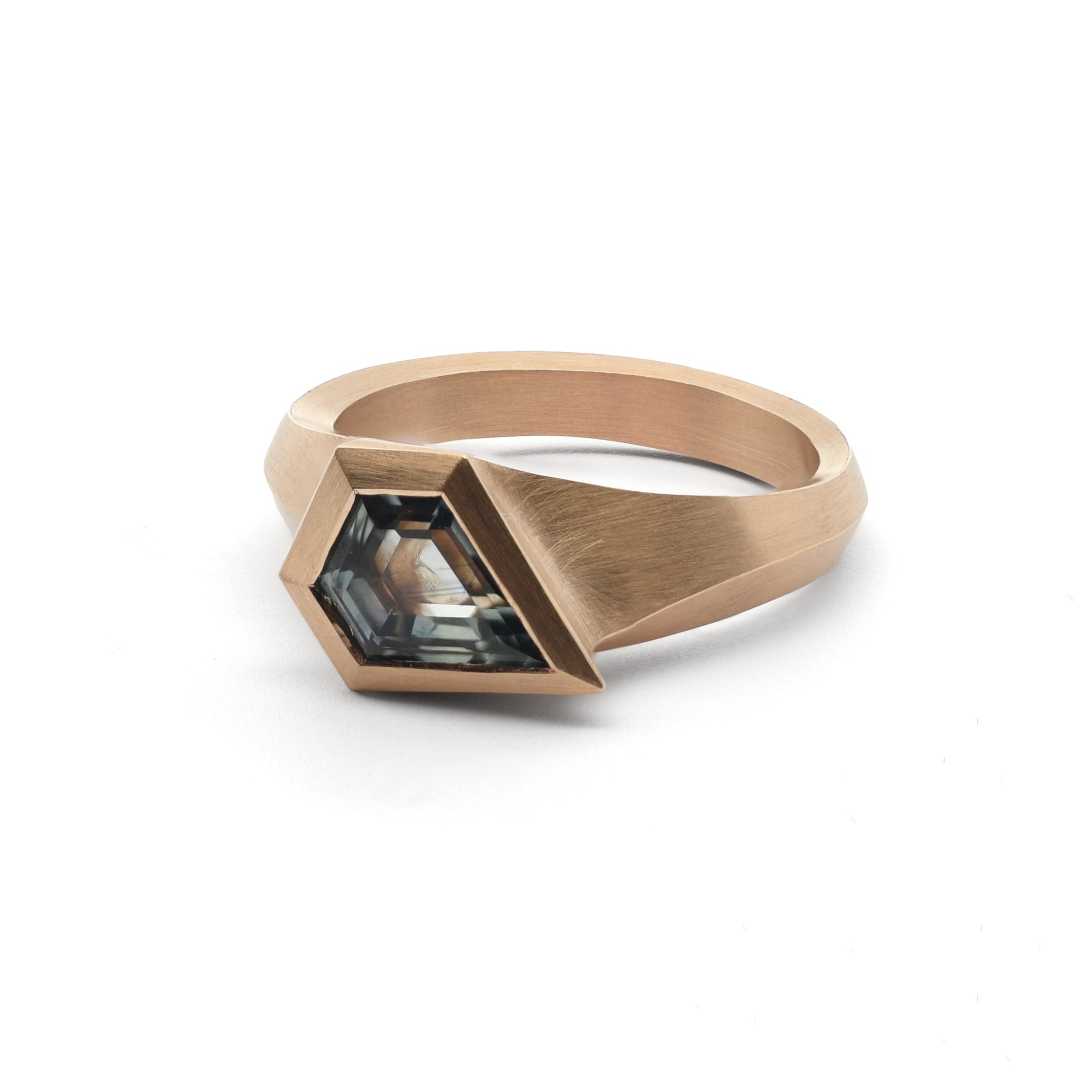 McCaul | Aegis Ring <br> 1.18ct Shield Step Cut Sapphire