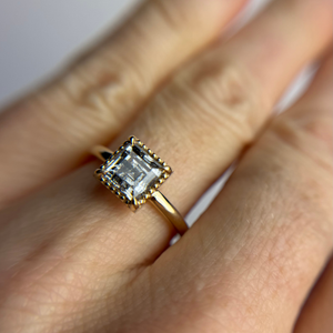 1.51ct Square Carré Cut <br><b> Jilian Maddin</b> | Empire Ring
