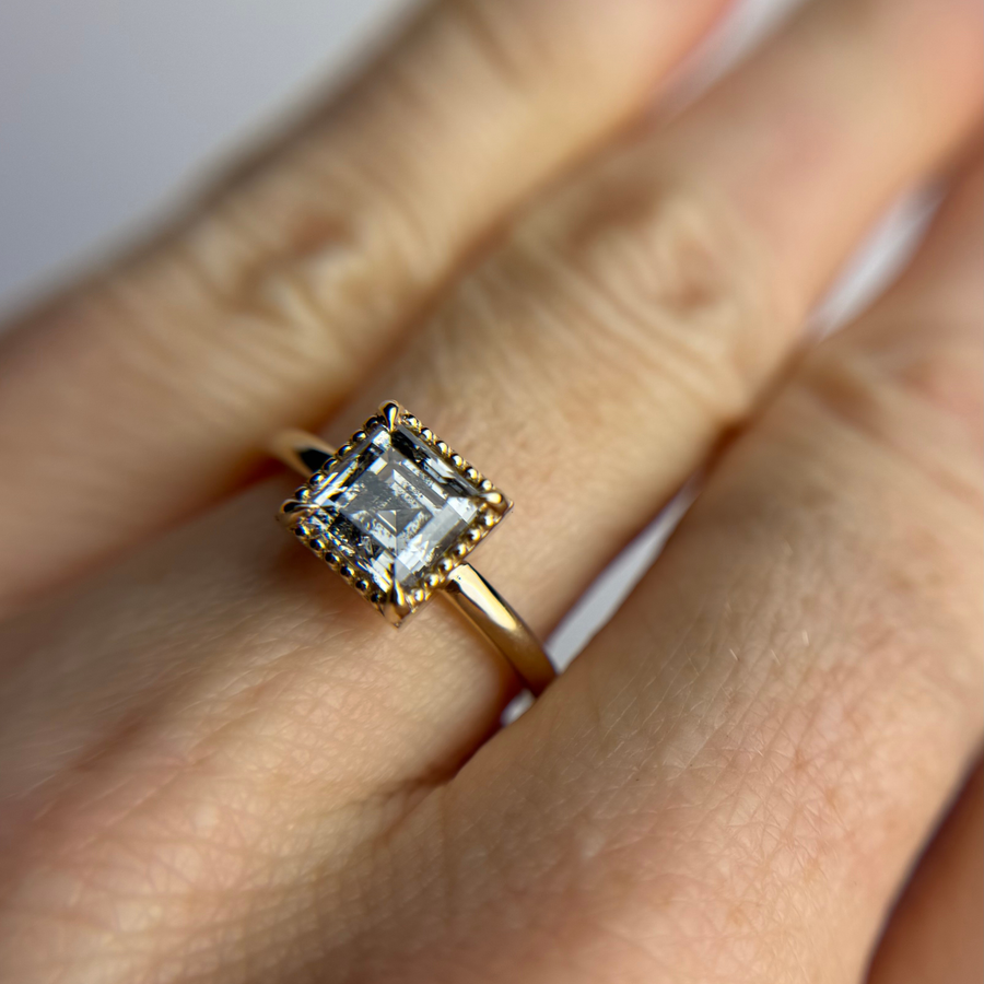 1.51ct Carré Step Cut <br><b>Jilian Maddin</b> | Empire Ring