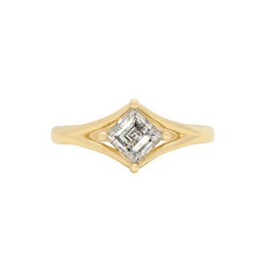 0.87ct Carré Step Cut <br><b> Emily Warden Designs </b>| Split Shank Ring