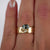1.04ct Cut Corner Rectangle Step Cut Sapphire <br><b> Emily Warden Designs </b>| Teal Sapphire Cigar Band
