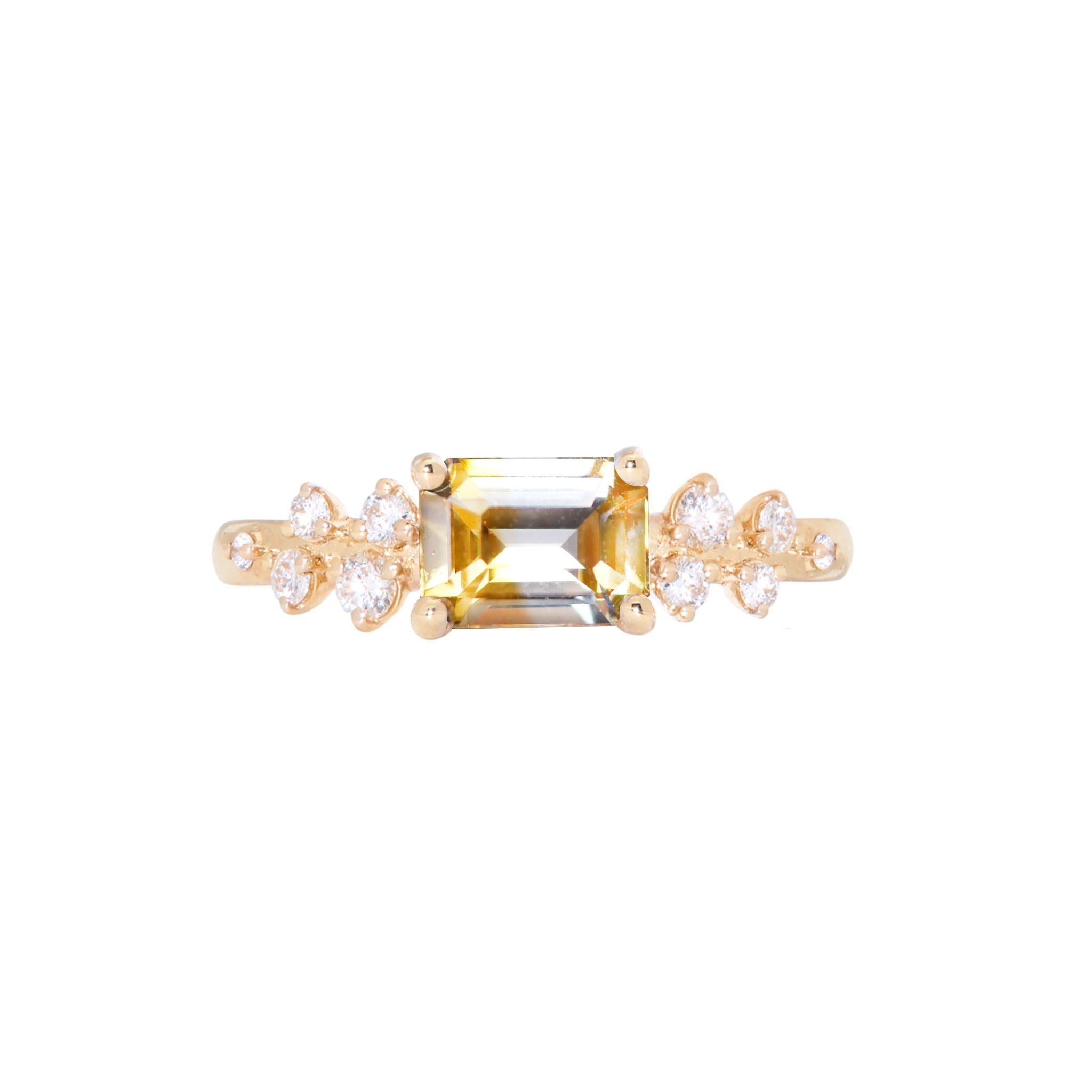 1.14ct Cut Corner Rectangle Step Cut Sapphire <br><b> Emily Warden Designs </b>| Yellow Sapphire Athena