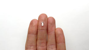 0.55ct 7.24x4.91x1.64mm SI1 F Oval Rosecut 22358-04