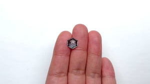 4.20ct 10.73x9.50x4.41mm Hexagon Double Cut Sapphire 22692-01