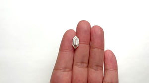 3.01ct 13.47x6.92x3.59mm GIA W-X Hexagon Step Cut 22921-01