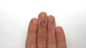 1.22ct 9.71x6.89x1.43mm Hexagon Portrait Cut Sapphire 22140-01