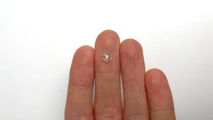 0.52ct 6.64x6.50x1.82mm I1+ H Hexagon Rosecut 19386-20