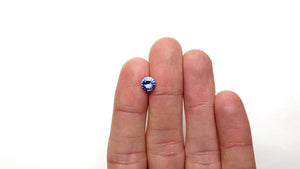 1.10ct 6.59x6.59x3.69mm Round Brilliant Sapphire 22159-01