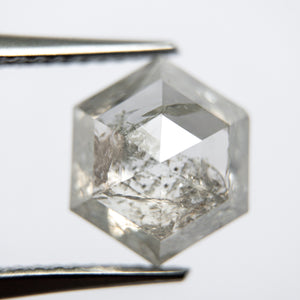 3.04ct 10.17x8.58x4.40mm Hexagon Rosecut 18003-01 - Misfit Diamonds