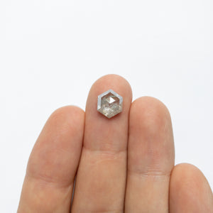 3.04ct 10.17x8.58x4.40mm Hexagon Rosecut 18003-01 - Misfit Diamonds