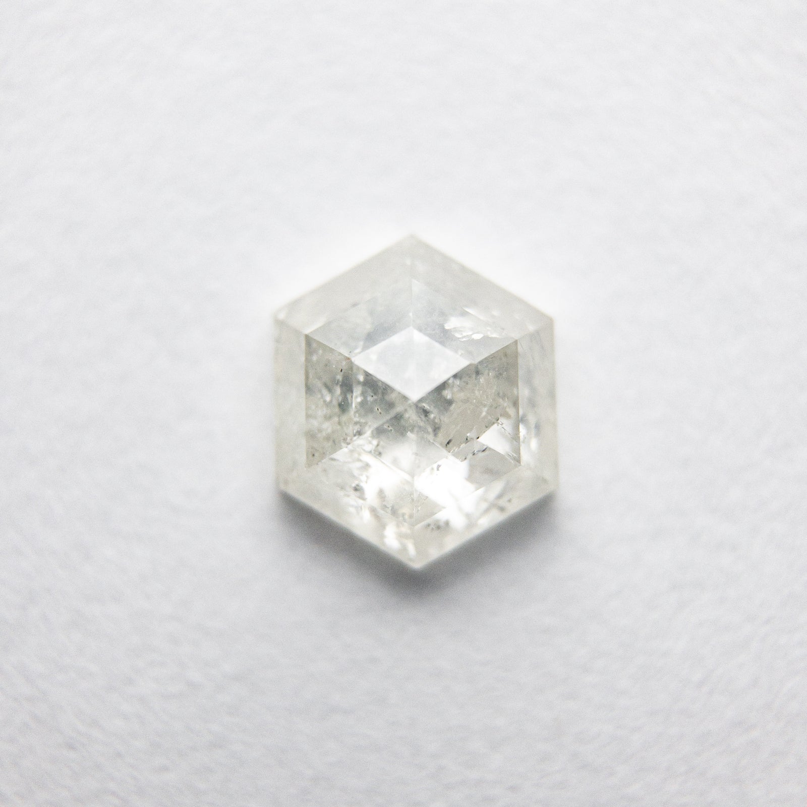 0.87ct 6.53x5.51x2.84mm Hexagon Rosecut 18019-26 - Misfit Diamonds