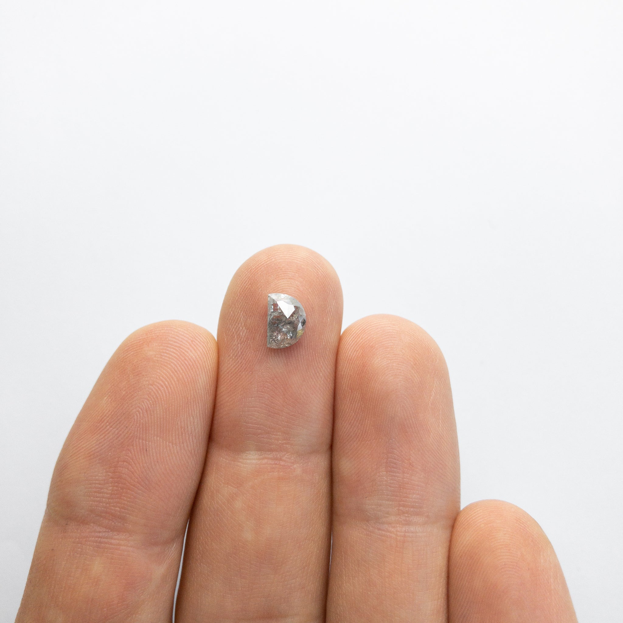 0.92ct 7.12x4.96x2.59mm Half Moon Rosecut 18019-39 - Misfit Diamonds