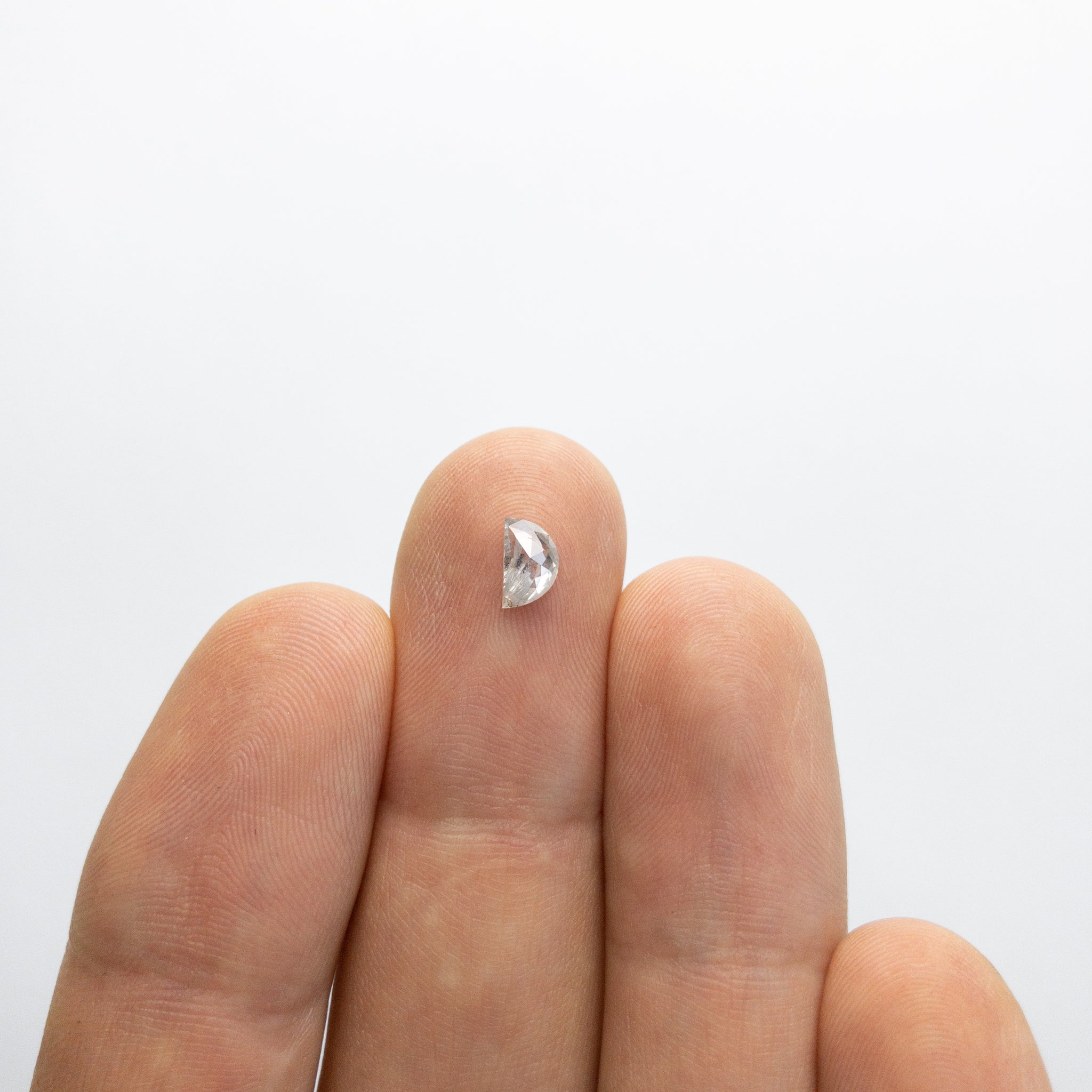 0.41ct 6.25x3.79x2.08mm Half Moon Rosecut 18019-40 - Misfit Diamonds