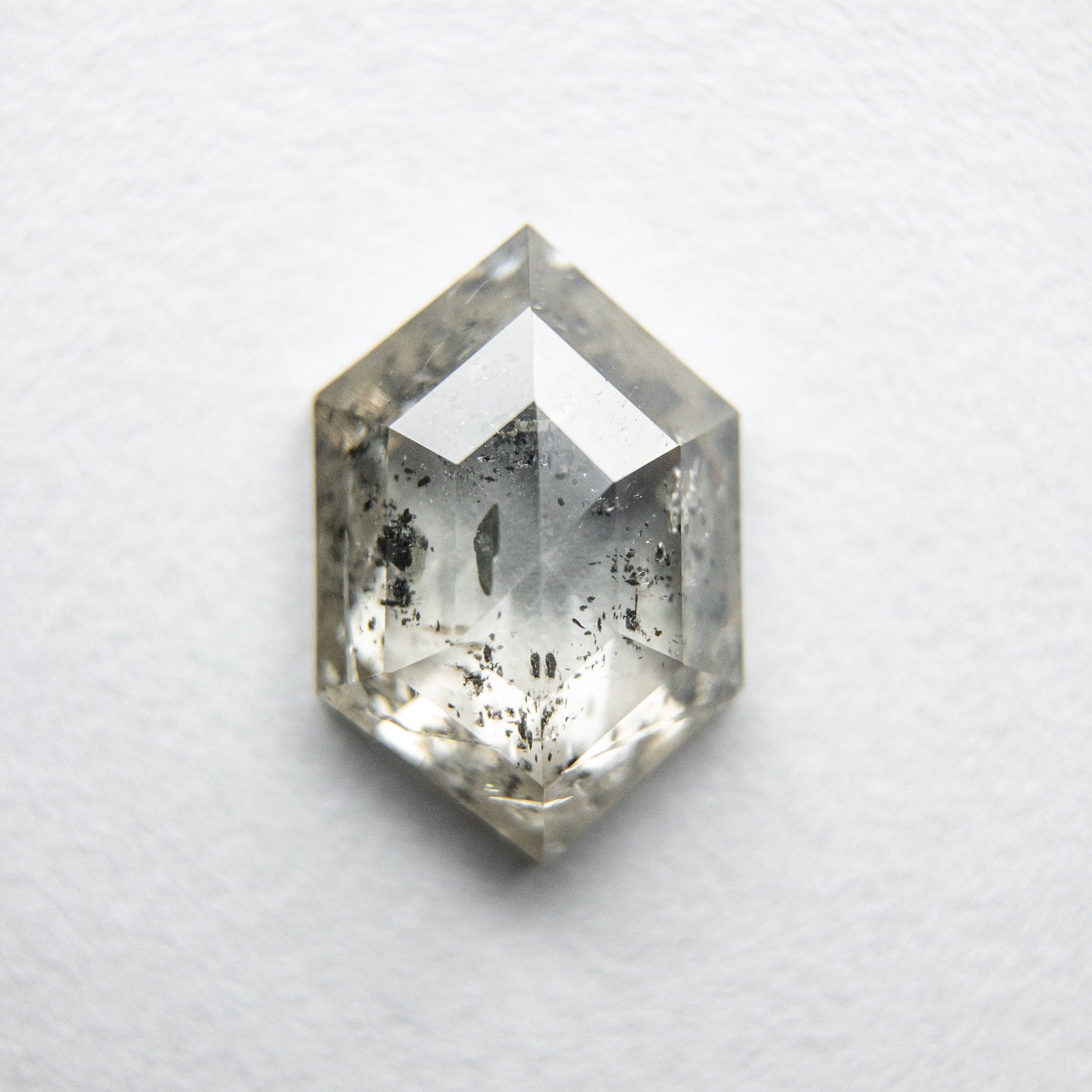 1.17ct 9.05x6.09x2.55mm Hexagon Rosecut 18032-06 - Misfit Diamonds