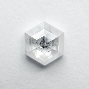 0.93ct 6.89x5.90x2.76mm Hexagon Rosecut 18032-07 - Misfit Diamonds