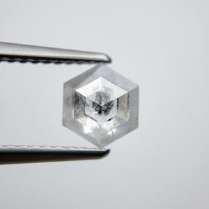 0.93ct 6.89x5.90x2.76mm Hexagon Rosecut 18032-07 - Misfit Diamonds