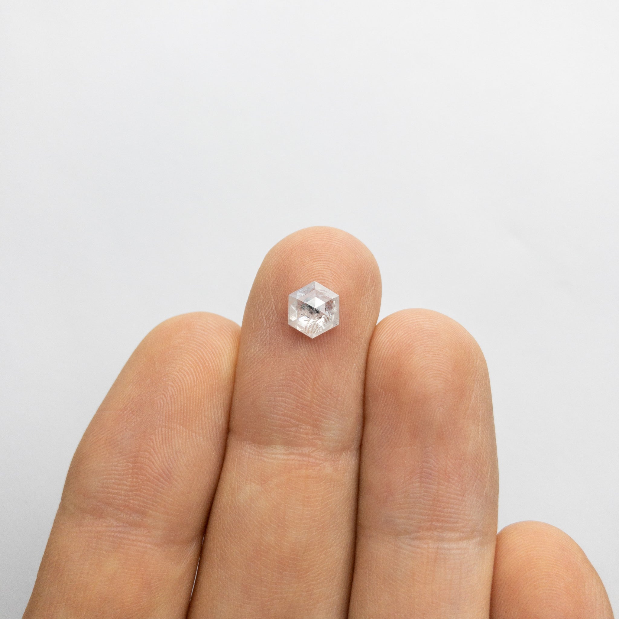 0.93ct 6.89x5.90x2.76mm Hexagon Rosecut 18032-07 - Misfit Diamonds