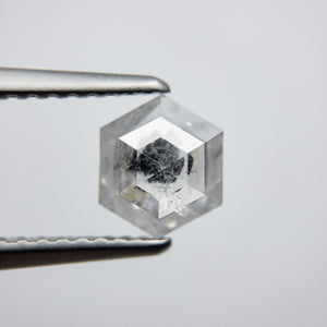 0.89ct 6.89x5.88x2.68mm Hexagon Rosecut 18032-09 - Misfit Diamonds