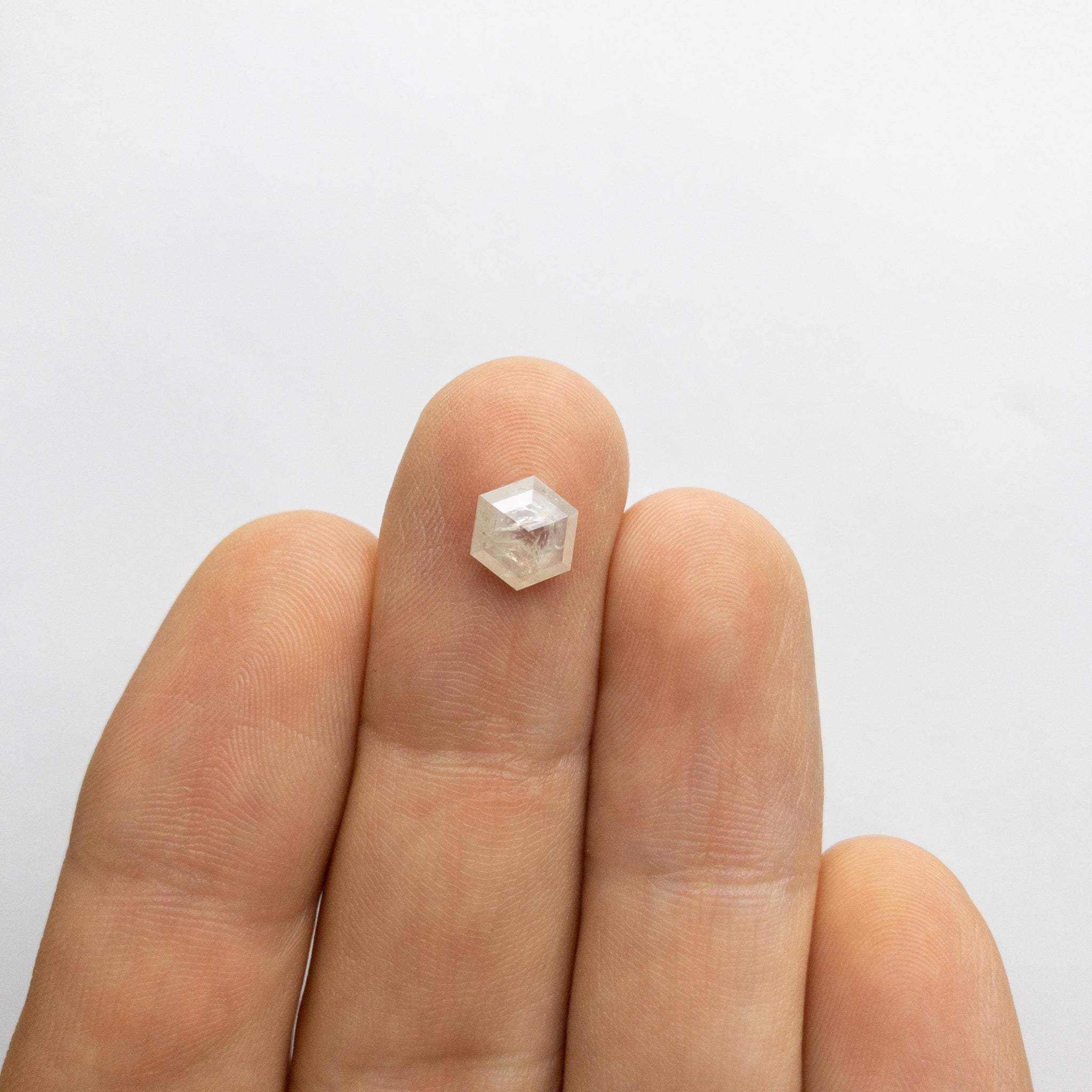 1.23ct 7.89x6.77x2.70mm Hexagon Rosecut 18032-10 - Misfit Diamonds