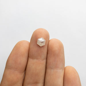 1.23ct 7.89x6.77x2.70mm Hexagon Rosecut 18032-10 - Misfit Diamonds