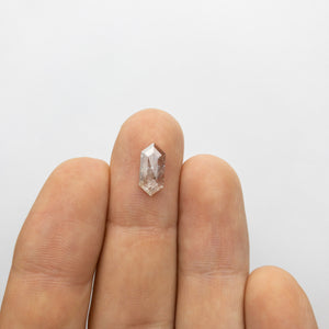 1.09ct 11.85x5.51x1.76mm Hexagon Rosecut 18033-10 - Misfit Diamonds