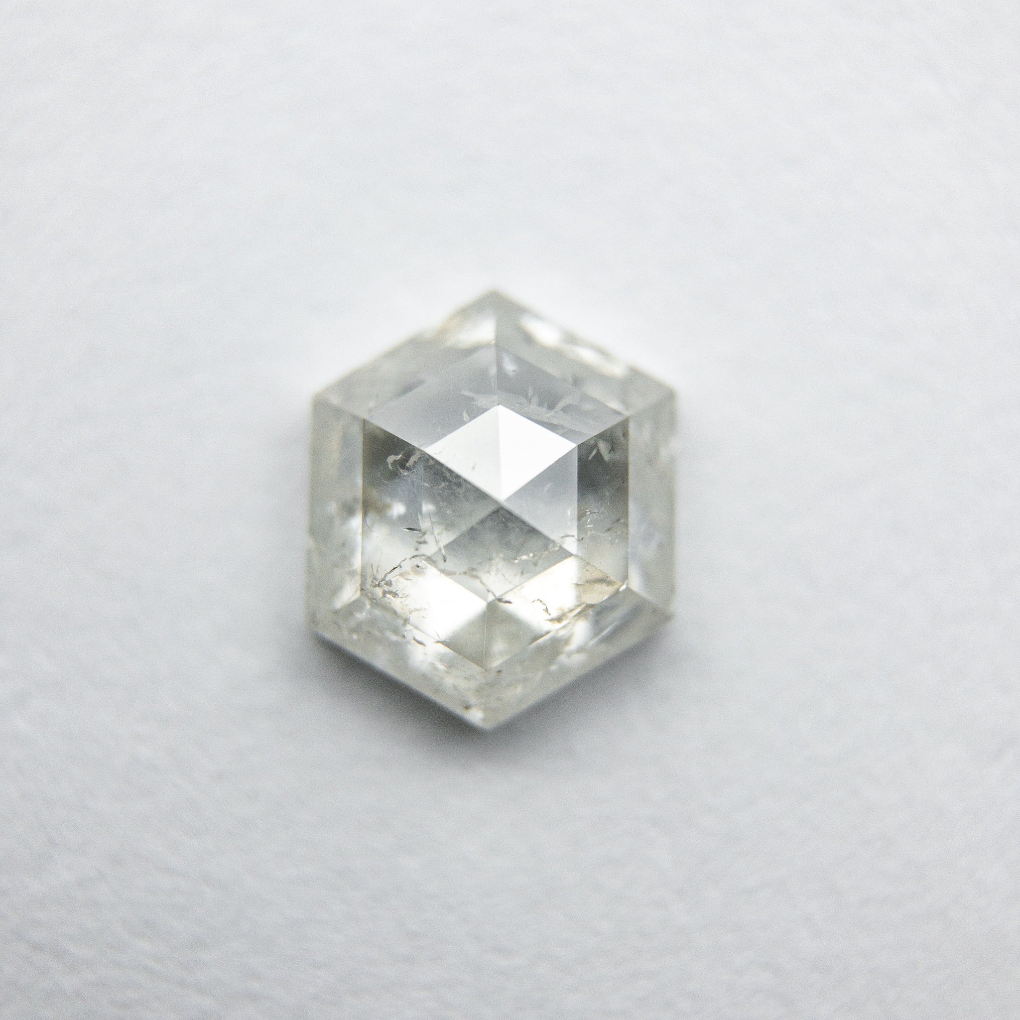 0.87ct 6.62x5.53x2.86mm Hexagon Rosecut 18033-13 - Misfit Diamonds