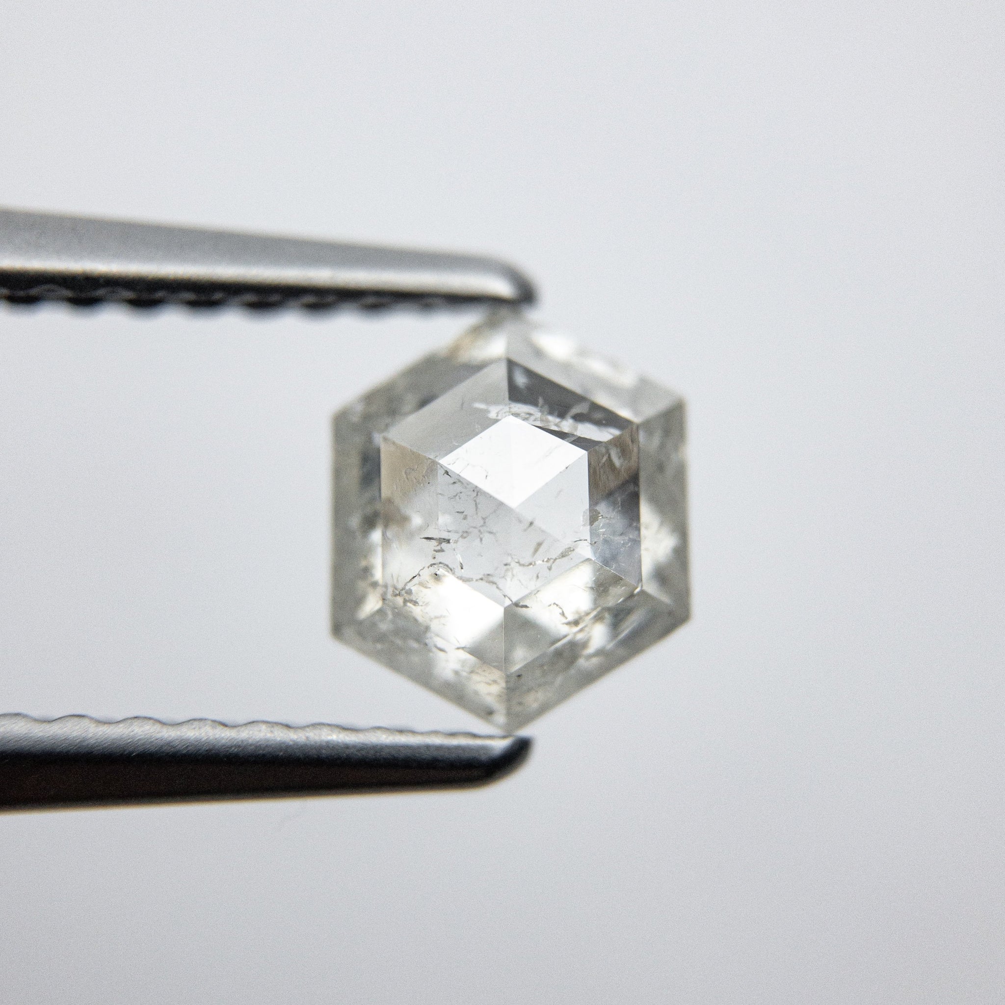 0.87ct 6.62x5.53x2.86mm Hexagon Rosecut 18033-13 - Misfit Diamonds