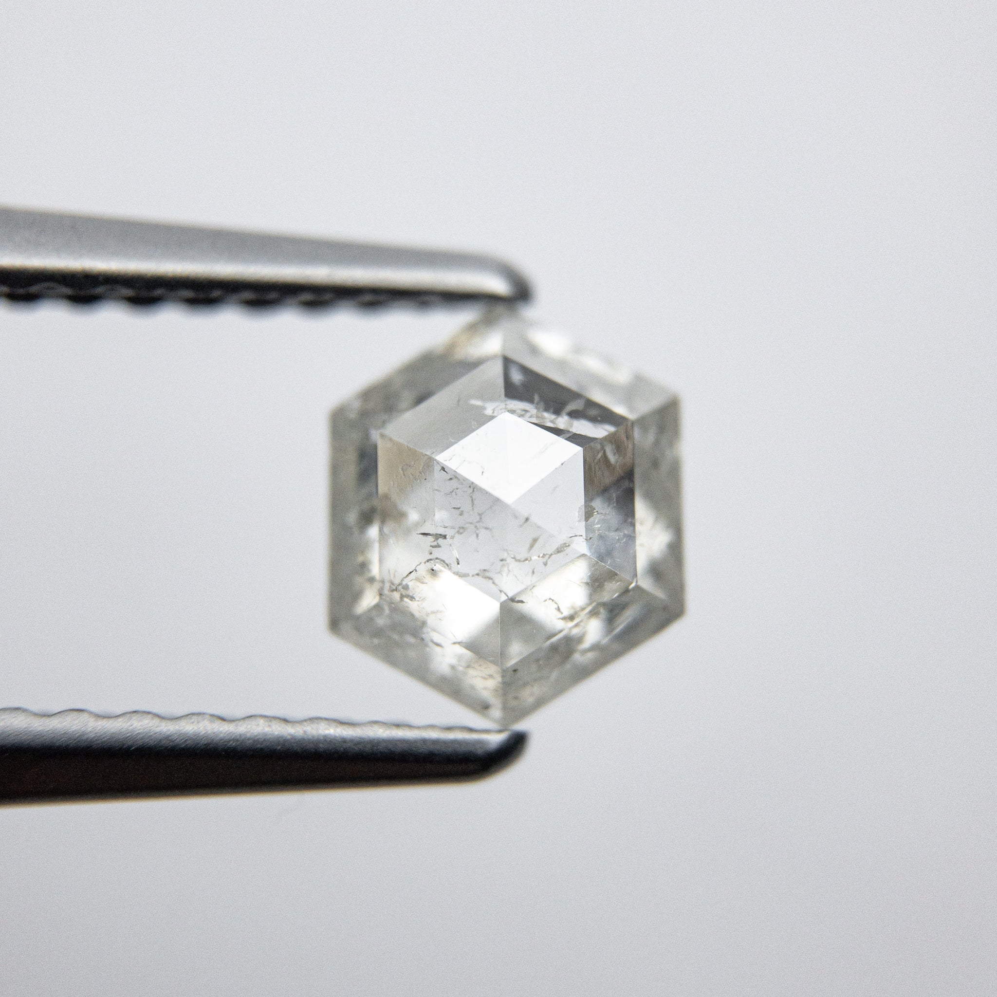 0.87ct 6.62x5.53x2.86mm Hexagon Rosecut 18033-13 - Misfit Diamonds